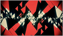 抽象动态三角形红色DJ动态背景视频素材