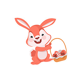 卡通小兔子元素