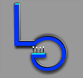 LG奋斗卡通插画