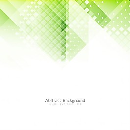 白色背景下的绿色几何图形