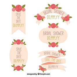 一套漂亮的婚纱在平面设计