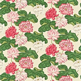 荷塘夜色图案无缝壁纸