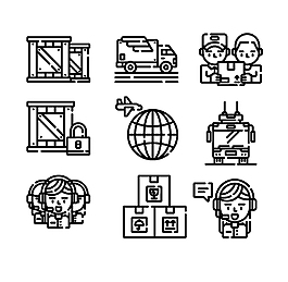 运输货运图标ICON