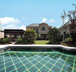 别墅游泳池装修效果图