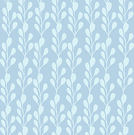 天蓝色婚礼卡通花朵矢量纹理