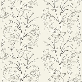 用鲜花装饰的手绘背景