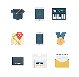 扁平生活图标ICON