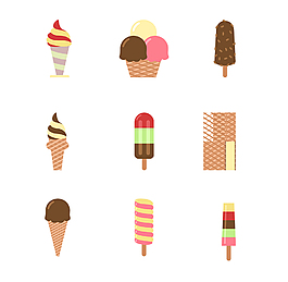 创意甜点冰淇凌图标