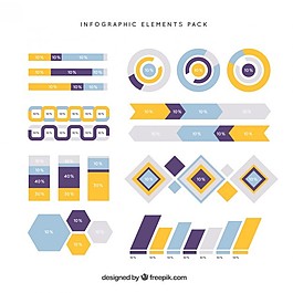 几何信息图表元素