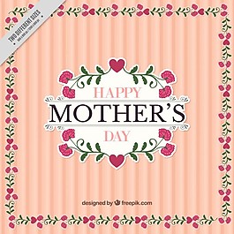 母亲节花艺设计背景