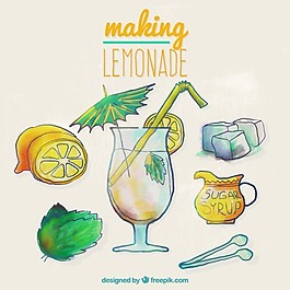 手绘柠檬水配方