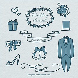 婚礼必备的手绘要素