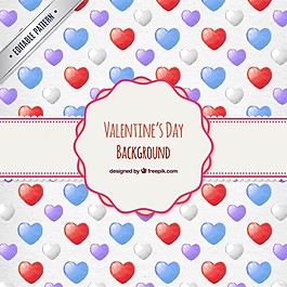 情人节水彩图案