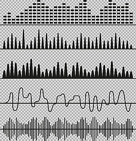 声音波形图片 声音波形素材 声音波形模板免费下载 六图网