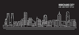 城市建筑插画