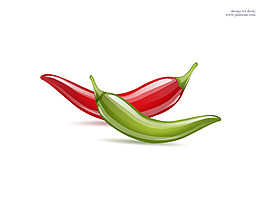 常见卡通红辣椒