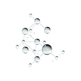 手绘水珠链接元素