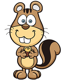 简单常见松鼠卡通可爱兔子头像设计矢量素材松鼠可爱动物背景矢量卡通