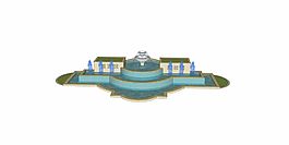 室外跌水效果图