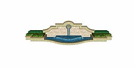 假山跌水效果图