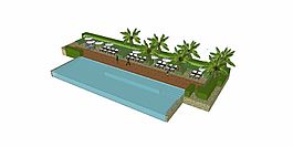 小泳池效果图