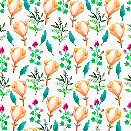 水彩印花无缝贴图