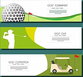 高尔夫横幅背景