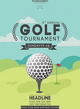 高尔夫广告背景