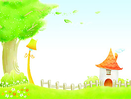 手绘卡通花纹