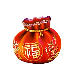 红色福袋元素