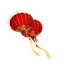 大红灯笼png元素
