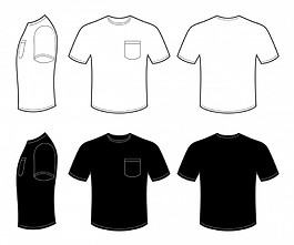 衣服t血矢量素材