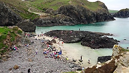 海滩人物视频素材