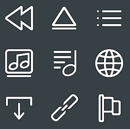 链条白色常用小图标