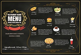 金边高端餐厅美食海报EPS素材