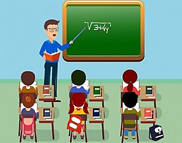 教育教学矢量素材
