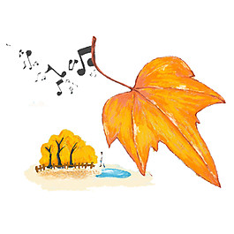 秋天落叶设计图