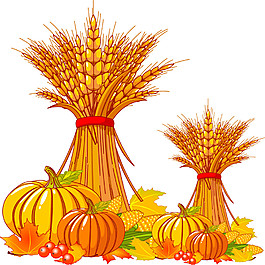 水稻果蔬丰收季设计图