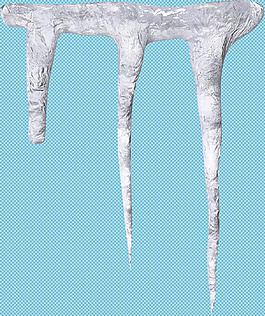长条冰柱免抠png透明图层素材