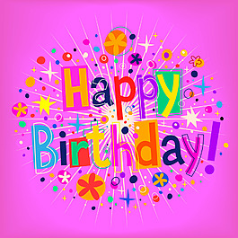 生日星星装饰风格庆祝