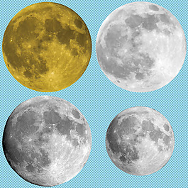 高清月球免抠png透明图层素材