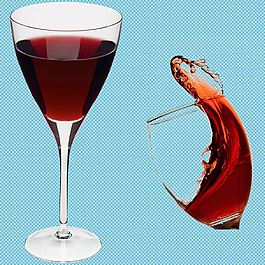 红葡萄酒免抠png透明图层素材