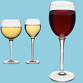 三杯葡萄酒免抠png透明图层素材