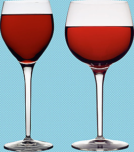 两杯红色葡萄酒免抠png透明图层素材