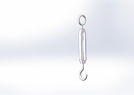 花篮螺栓法兰钩solidworks模型