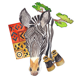 斑马元素PNG元素