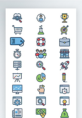 手机UI彩色拟物图标矢量AI素材icon