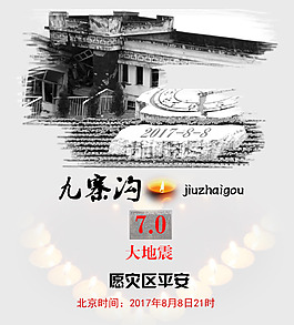 九寨沟地震海报