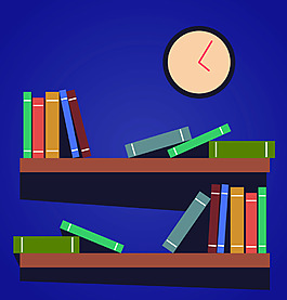 书架背景装饰素材