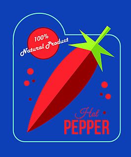 红色辣椒背景装饰素材